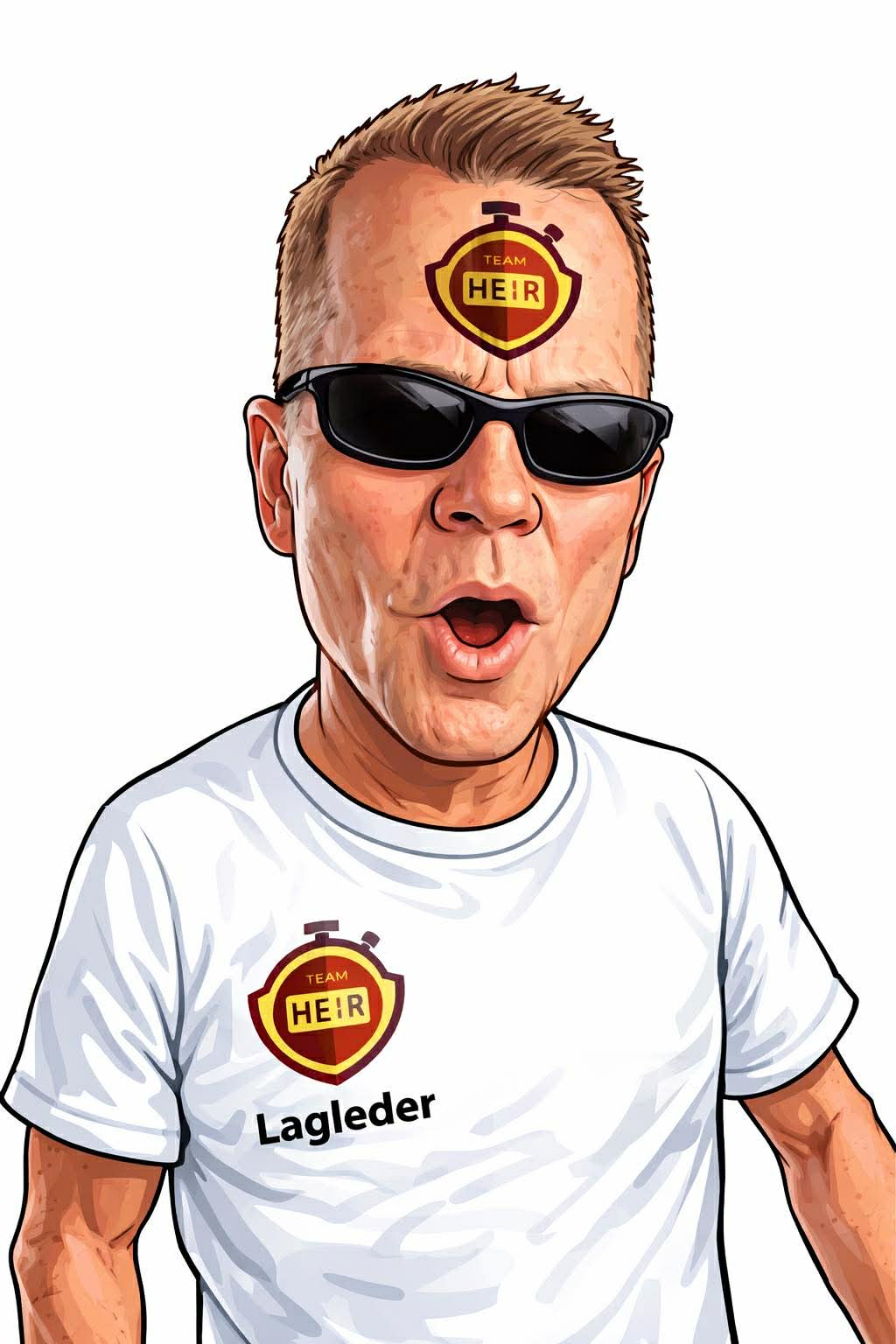 Team Heir 2026 logo — vinneren av logokonkurransen, av Tone og Marius